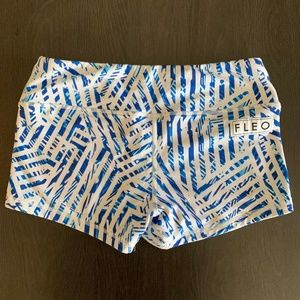 Fleo Blue Geometric Shorts